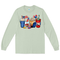 Matcha 4th of july coffee cups Long Sleeve Tee - Zillion Design Studio