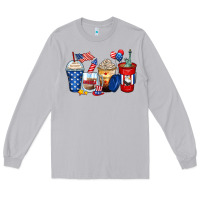 Moon Dust 4th of july coffee cups Long Sleeve Tee - Zillion Design Studio
