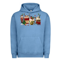 Pigment Pebble Blue lumberjack coffee Urban Hoodie - MaliasSmallBusiness
