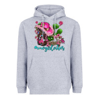Heather Grey cowgirl vibes with boots and gun Heavyweight Hoodie - AdoDesignShop