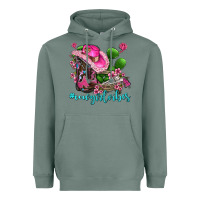 Sage cowgirl vibes with boots and gun Heavyweight Hoodie - AdoDesignShop