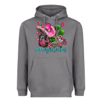 Storm cowgirl vibes with boots and gun Heavyweight Hoodie - AdoDesignShop