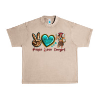 French Oak peace love cowgirl Urban Heavy Tee - texasbilliewilder