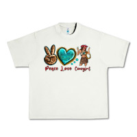 Pistachio peace love cowgirl Urban Heavy Tee - texasbilliewilder