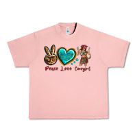 Salmon peace love cowgirl Urban Heavy Tee - texasbilliewilder
