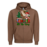Chestnut jingle all the way Zipper Hoodie - FaDigitalArtStudio