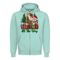 Seafoam jingle all the way Zipper Hoodie - FaDigitalArtStudio