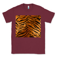 Burgundy handdrawn tiger pattern Classic Tee - BarkalooDesign