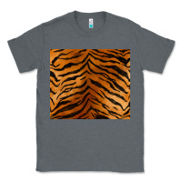 Charcoal Heather handdrawn tiger pattern Classic Tee - BarkalooDesign