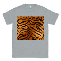 Heather Grey handdrawn tiger pattern Classic Tee - BarkalooDesign