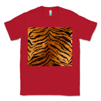 Red handdrawn tiger pattern Classic Tee - BarkalooDesign