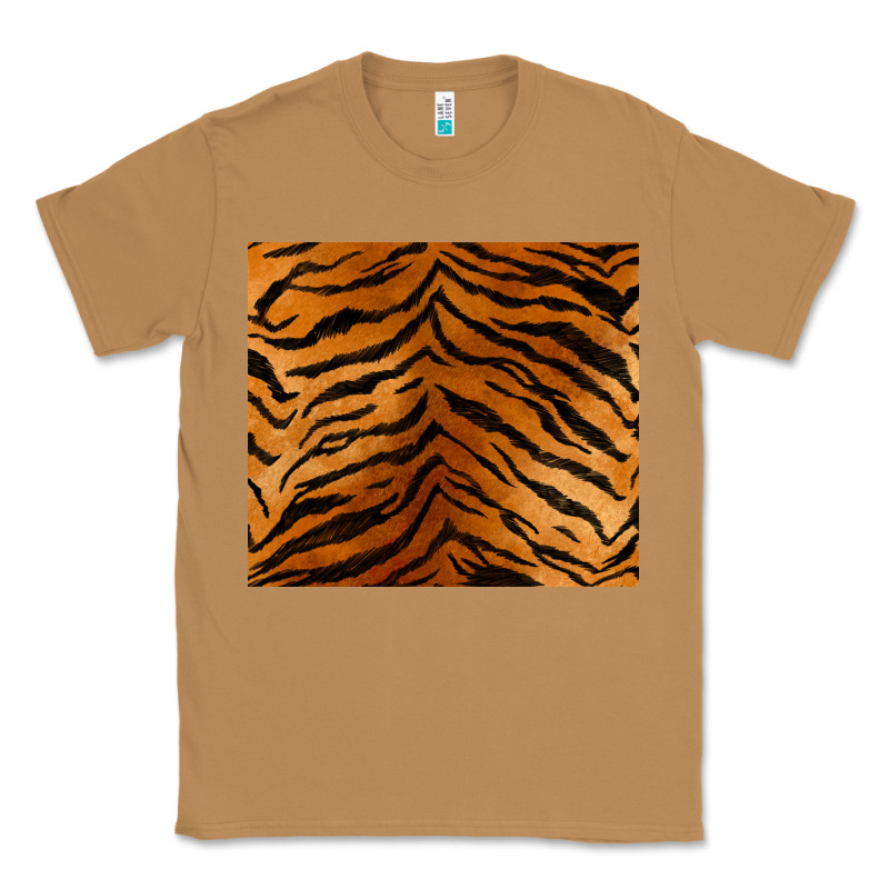 Handdrawn Tiger Pattern Classic Tee by BarkalooDesign | Teevron