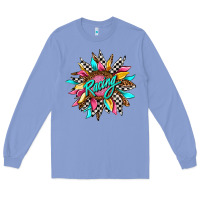 Colony Blue racing sunflower Long Sleeve Tee - AdoDesignShop