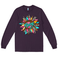 Plum racing sunflower Long Sleeve Tee - AdoDesignShop