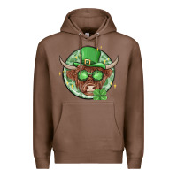 Chestnut st. patrick's day heifer Premium Hoodie - MaliasSmallBusiness