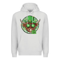 Dove Grey st. patrick's day heifer Premium Hoodie - MaliasSmallBusiness