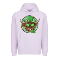 Lilac st. patrick's day heifer Premium Hoodie - MaliasSmallBusiness