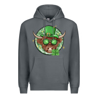 Rock st. patrick's day heifer Premium Hoodie - MaliasSmallBusiness