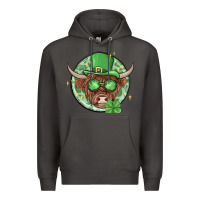 Smoke st. patrick's day heifer Premium Hoodie - MaliasSmallBusiness
