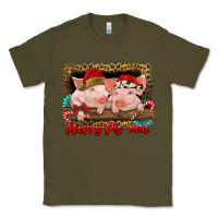 Army Green merry pig mas Classic Tee - RanaPortraitStore