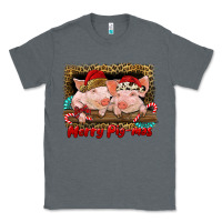 Charcoal Heather merry pig mas Classic Tee - RanaPortraitStore
