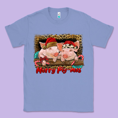 Merry Pig Mas Classic Tee Designed By Ranaportraitstore