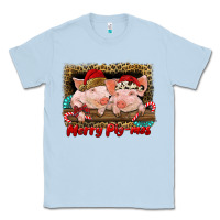 Dusty Blue merry pig mas Classic Tee - RanaPortraitStore