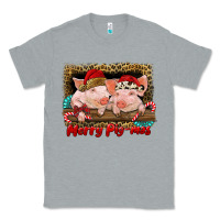 Heather Grey merry pig mas Classic Tee - RanaPortraitStore