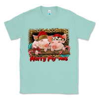 Seafoam merry pig mas Classic Tee - RanaPortraitStore
