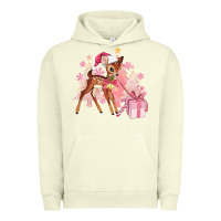 Pigment Pistachio reindeer pink christmas Urban Hoodie - MaliasSmallBusiness