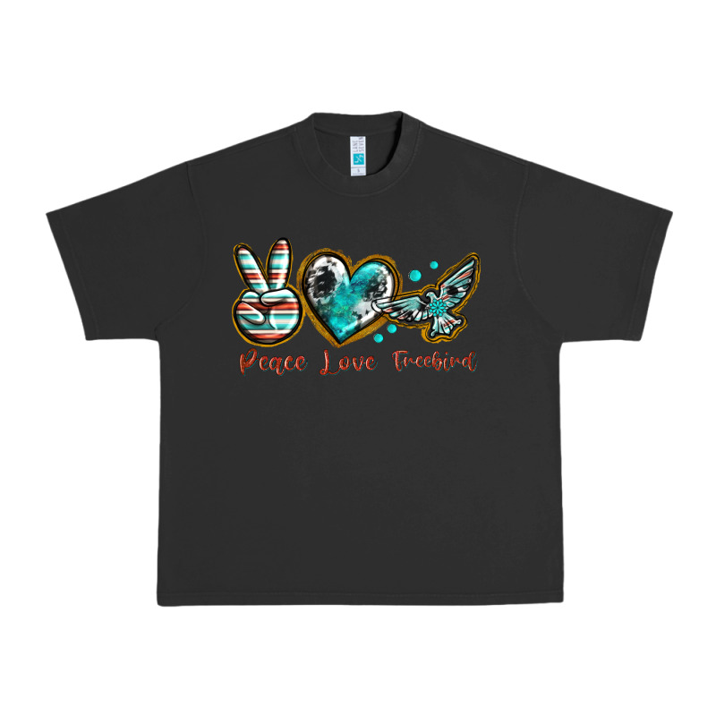 Peace Love Freebird Urban Heavy Tee by texasbilliewilder | Teevron