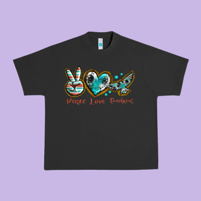 Urban Heavy Tee peace love freebird