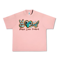 Salmon peace love freebird Urban Heavy Tee - texasbilliewilder