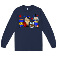 Navy police coffee cups Long Sleeve Tee - Zillion Design Studio