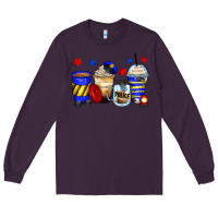 Plum police coffee cups Long Sleeve Tee - Zillion Design Studio