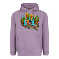 Lavender yeehaw and cactus with horseshoe Heavyweight Hoodie - AdoDesignShop