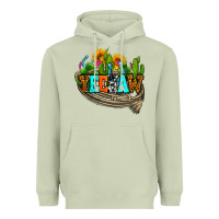 Matcha yeehaw and cactus with horseshoe Heavyweight Hoodie - AdoDesignShop