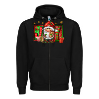 Black joy santa gnomes Zipper Hoodie - FaDigitalArtStudio