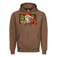 Chestnut joy santa gnomes Zipper Hoodie - FaDigitalArtStudio