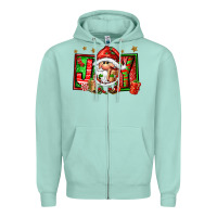 Seafoam joy santa gnomes Zipper Hoodie - FaDigitalArtStudio
