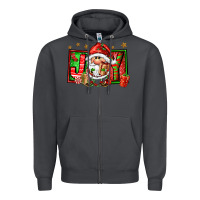 Smoke joy santa gnomes Zipper Hoodie - FaDigitalArtStudio