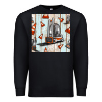 Black forklift seamless pattern Premium Sweatshirt - BundleAndBundleShop