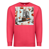 Cardinal forklift seamless pattern Premium Sweatshirt - BundleAndBundleShop