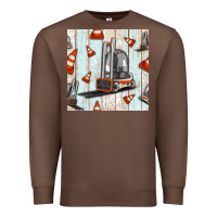 Chestnut forklift seamless pattern Premium Sweatshirt - BundleAndBundleShop