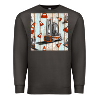 Smoke forklift seamless pattern Premium Sweatshirt - BundleAndBundleShop