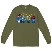 Army Green police coffee cups Long Sleeve Tee - texasbilliewilder