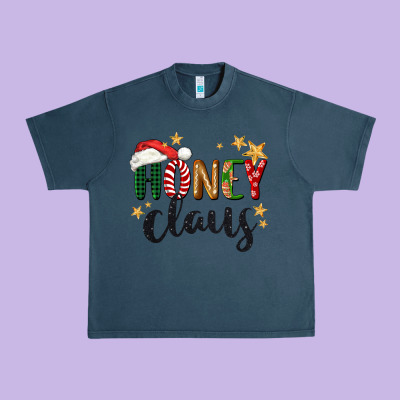 Honey Claus Christmas Urban Heavy Tee Designed By Barkaloodesign