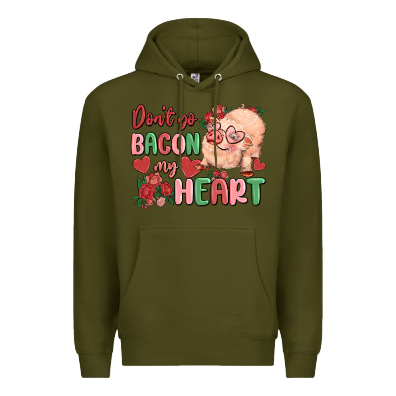 Don't Go Bacon My Heart Premium Hoodie by MaliasSmallBusiness | Teevron