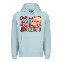 Blue Mist don't go bacon my heart Premium Hoodie - MaliasSmallBusiness