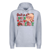 Heather Grey don't go bacon my heart Premium Hoodie - MaliasSmallBusiness